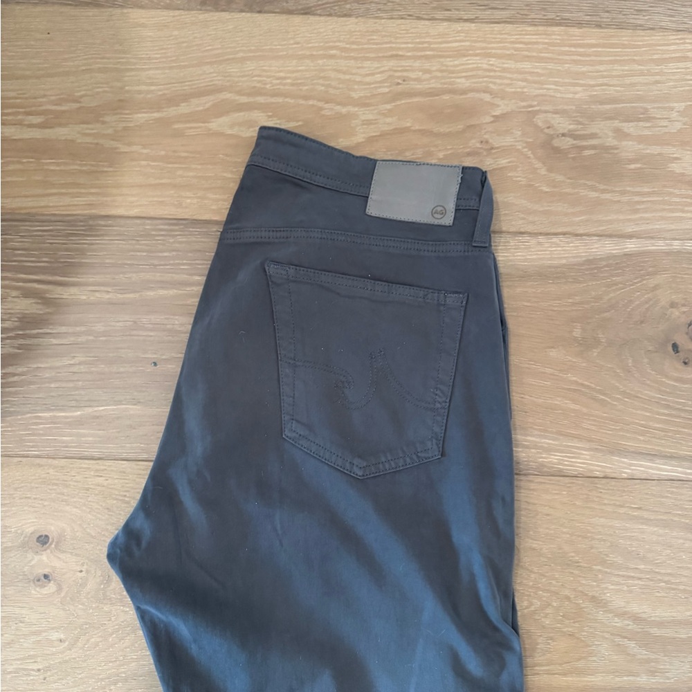 AG Jeans Adriano Goldschmied Gray Chino Pants The Ives 34 Waist 34” Men’s - Picture 2 of 7